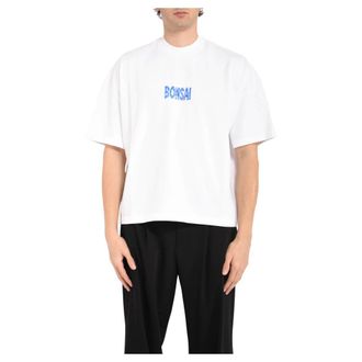 BONSAI T-Shirts, male, White, Size: M Printed Logo T-shirt