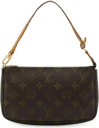 Louis Vuitton Pre-owned Shoulder Bags, female, Brown, Size: ONE SIZE Pre-owned Vintage Canvas Shoulder Bag