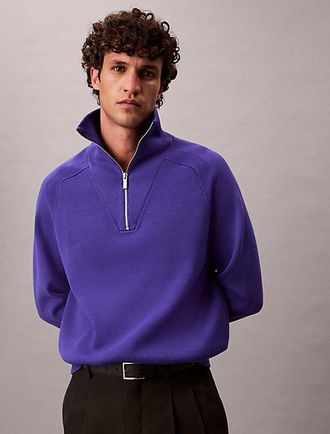 Calvin Klein Jersey T&eacute;cnico De Punto Con Cremallera En El Cuello