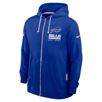 Nike Buffalo Bills Utility Player Sideline Nike Mens Dri-FIT NFL Full-Zip Hoodie in Blue | 03AV4DA81-2FB