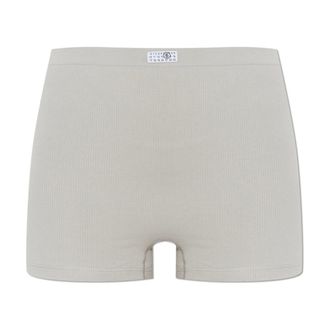 Maison Margiela Bottoms, female, Gray, Size: L/XL Noble Cotton Underwear Shorts