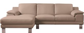 Egoitaliano Ecksofa »Shakira, Design und super Sitzkomfort auf hohem Niveau, tolle Details« mit Recamiere, L-Form, edle Füsse