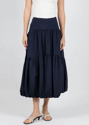 Cinq &agrave; Sept Blythe Midi Skirt In Navy