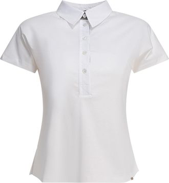 Herno Womens Polo Shirts - White Cotton - Size EU 44 (Womens)