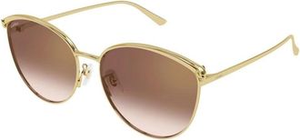 Cartier Panth&egrave;re Classic Cat Eye Zonnebril - Dames - Zonnebrillen - Geel - 61 MM - Nylon - Accessoires