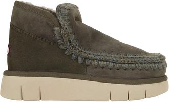 Mou Groene enkellaarzen voor vrouwen - Dames - Winterlaarzen - Groen - 37 EU - Schoenen