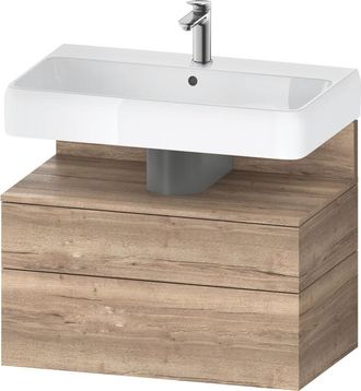 Duravit Duravit - Qatego Mueble Bajo Lavabo, 1 Extra&iacute;ble Y 1 Caj&oacute;n