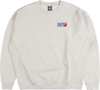 New Balance Athletics Premium Sweatshirt Asia Sizing Ash Heather MT41547-AHH