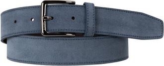 BOSS Ronnie Suede Belt in Open Blue at Nordstrom, Size 42