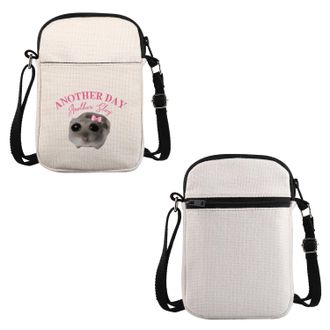 Generic PYOUL Hamster Lover Gift Another Day Another Slay Crossbody Bag Hamster Meme Travel Bag Meme Funny Merch (Another Slay CB)