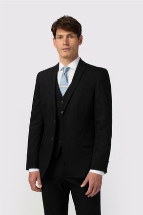 Antique Rogue Mens Slim Fit Black Jacket