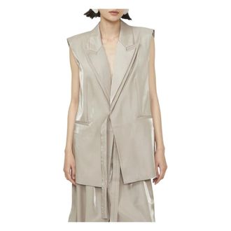 Isabelle Blanche Paris Jackets - female - Isabelle Blanche - Waistcoats - Gray - L - Jackets