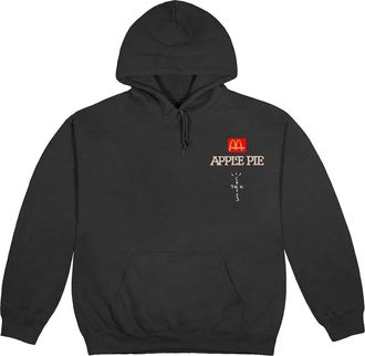 Travis Scott x McDonalds Apple Pie Hoodie Washed Black TC-499