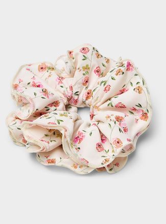 Simons Womens Floral ruffled large scrunchie