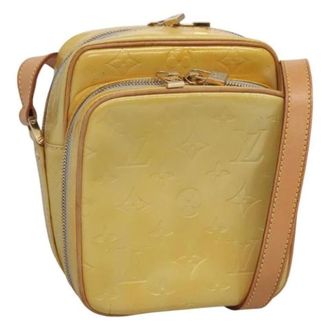Louis Vuitton Tweedehands leren Louis Vuitton tassen - Dames - Pre-owned - Geel - Maat: ONE Size Leer