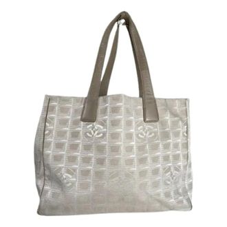 Chanel Pre-owned Tote Bags, female, Beige, Size: ONE SIZE Pre-owned Fabric chanel-bags