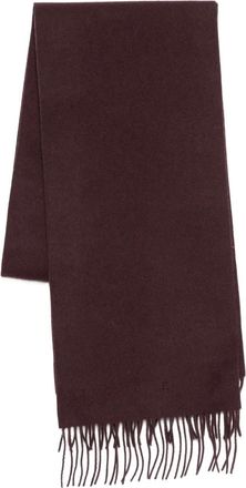 Joseph logo-embroidered fringed scarf