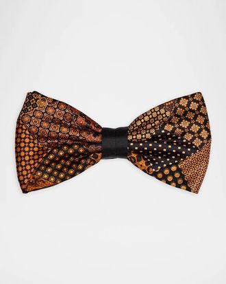 Stefano Ricci Men & apos;s Silk Patchwork Bow Tie