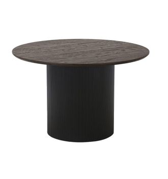 Moloo Mesa de comedor redonda para 4 personas &oslash;120 cm marr&oacute;n oscuro