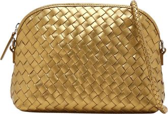 Dragon Diffusion Chunky Fellini Leather & Straw Pochette