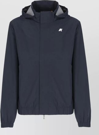 K-Way hooded short jacket elasticated cuffs pockets