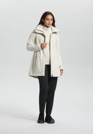 Luhta Softshelljacke LUHTA ILONIEMI, Damen, Gr. 36, gelb (powder), Obermaterial: 98% Polyester, 2% Elasthan, Jacken Softshelljacke, atmungsaktiv, wasserabwe