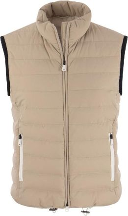 Brunello Cucinelli Womens Clay Quilted Sleeveless Jacket, Size 44