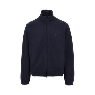 Emporio Armani Piquet jersey full-zip sweatshirt Man XXL