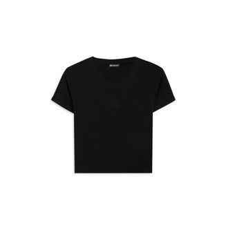 Freddy T-shirt slim donna con scritta ricamata