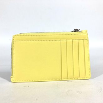 Balenciaga Yellow Leather Coin Purse/Coin Case (Pre-Owned)