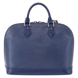 Louis Vuitton Pre-owned Vintage Handbag - Dames - Pre-owned - Blauw - Maat: ONE Size Leer