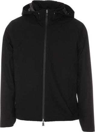 Herno Capuchonjack met rits - Heren - Zomerjassen - Zwart - M - Polyester - Jassen