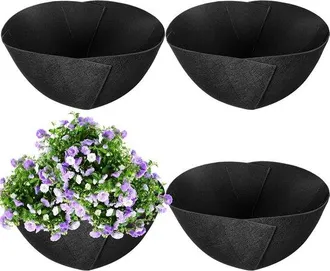 OEM Juego De 6 Piezas: Forros De Tela De 12 Cm Para Macetas, Esteras De Fieltro Para Macetas, Forros De Fibra Para Cestas Colgantes