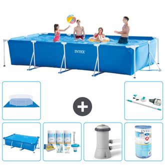 Intex Piscina Con Estructura Rectangular - 450x220x84 Cm - 7-piezas S30313
