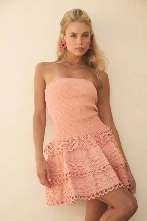 BTB Los Angeles Jessa Trim Dress in Burnt Coral at Nordstrom, Size Medium