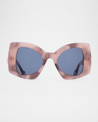 J.W.Anderson Twister Acetate Butterfly Sunglasses