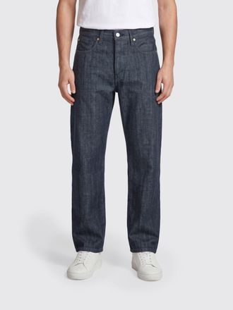 Levi's Blue Tab Straight Fit Cotton Denim Jeans with a Five-Pocket Design