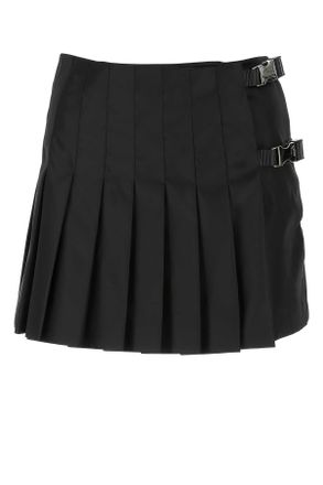 Prada Womens Black Nylon Mini Skirt - Size EU 44 (Womens)