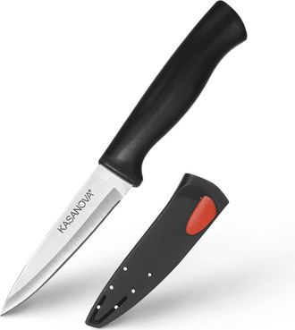 KASANOVA Coltello spelucchino con affilatore Sharpy
