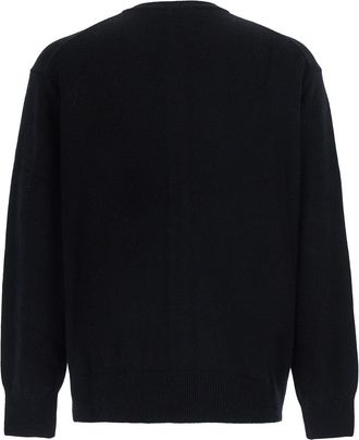 Dunst Wool Blend Crewneck Cardigan - Black