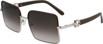 Ferragamo SF 302SL 704 Womens Sunglasses Brown Size 60