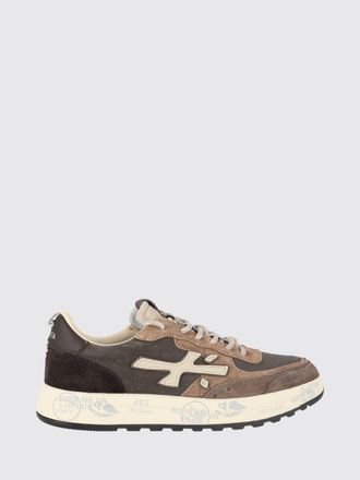 Premiata Sneakers Nous in mesh e pelle scamosciata con suola dentellata