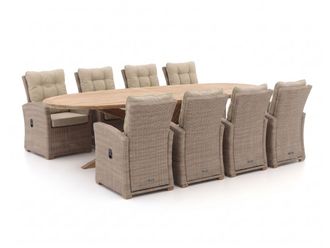 Intenso Furniture Intenso Mazzano/ROUGH-Y Ellips 280cm dining tuinset 9-delig verstelbaar