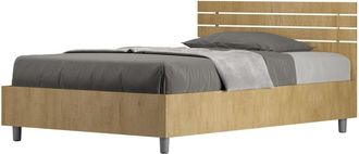 ITYhome Canap&eacute; abatible 120x190 efecto madera roble natural