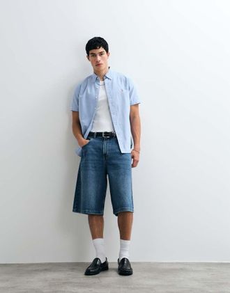 Polo Ralph Lauren camicia Oxford classic custom fit blu