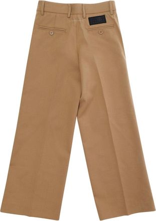 Maison Margiela Boys Trousers Unisex Brown Wool Blend