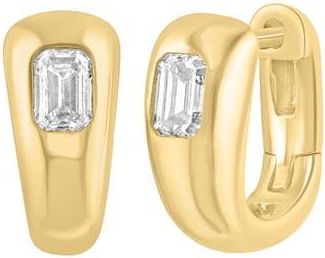 Effy Lab-Grown Diamond Huggie Hoop Earrings in Gold at Nordstrom Rack