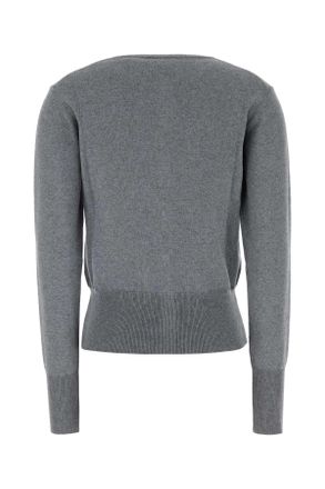 Vivienne Westwood Womens Bea Cardigan Gray Cotton Cashmere