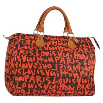 Louis Vuitton Pre-owned Monogram Graffiti Canvas Hand Bag - Dames - Pre-owned - Veelkleurig - Maat: ONE Size Leer