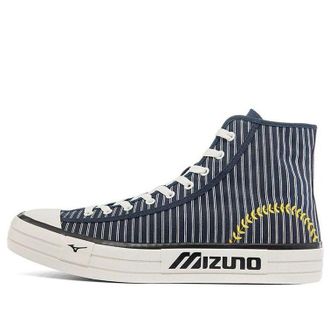 Mizuno Courts High Top Canvas Navy Stripes D1GH220702